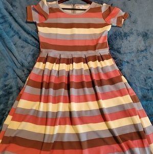 LuLaRoe Amelia Dress 2XL Neopolitan